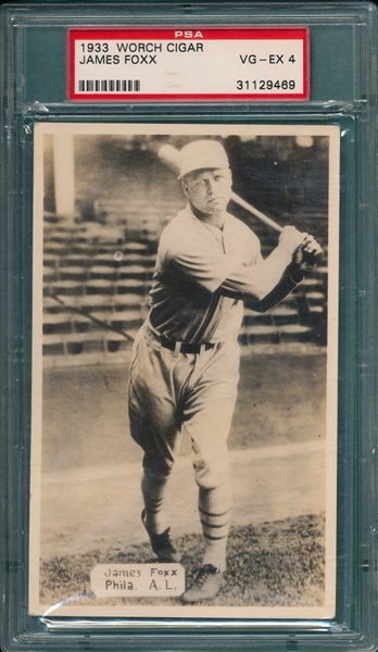 1933 Worch Cigar James Foxx PSA 4