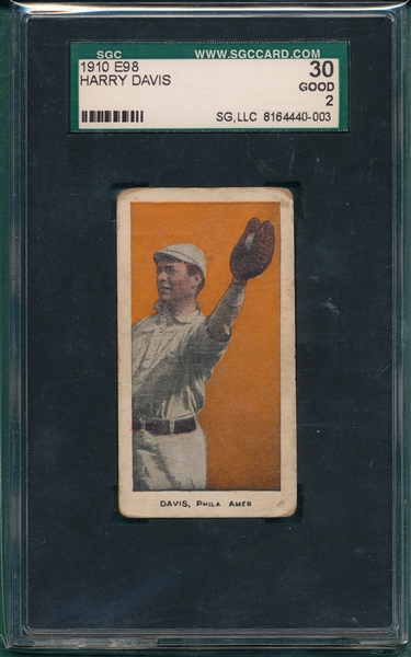 1910 E98 Harry Davis SGC 30 *Orange*