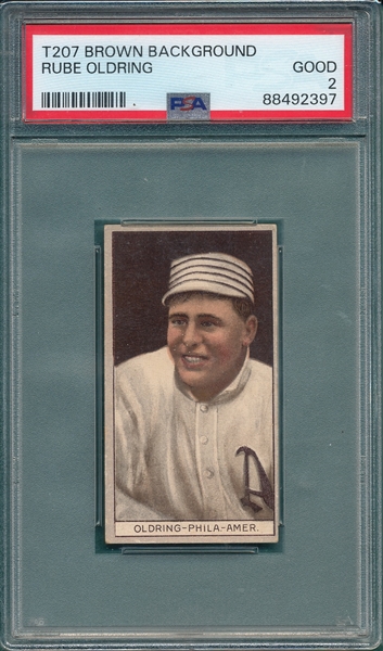 1912 T207 Oldring Recruit Little Cigars PSA 2