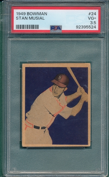 1949 Bowman #24 Stan Musial PSA 3.5