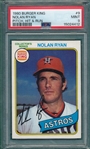 1980 Burger King #9 Nolan Ryan PSA 9