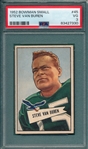 1952 Bowman Small #45 Steve Van Buren PSA 3