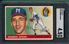 1955 Topps #31 Warren Spahn SGC 4.5