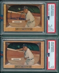 1955 Bowman #25 Minnie Minoso, Lot of (2), PSA *One Signed*