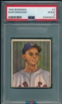 1950 Bowman #3 Dom DiMaggio PSA 2