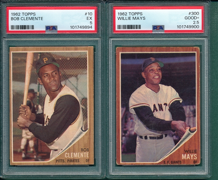 1962 Topps Baseball Complete Set (598) Plus (10) Variations