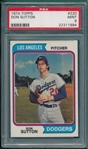 1974 Topps #220 Don Sutton PSA 9