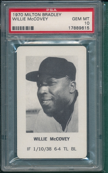 1970 Milton Bradley Willie McCovey PSA 10 *Gem Mint*