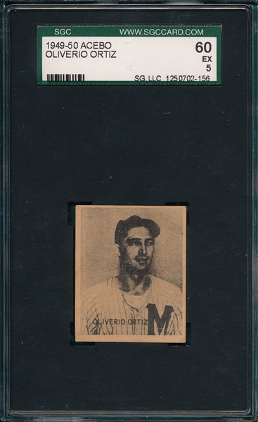 1949-50 Acebo Oliverio Ortiz SGC 60 *Only Two Higher*