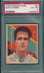 1934-36 Diamond Stars #91 Bucky Harris PSA 6