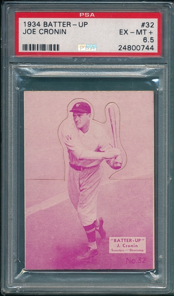 1934 Batter-Up #32 Joe Cronin PSA 6.5 *Red*