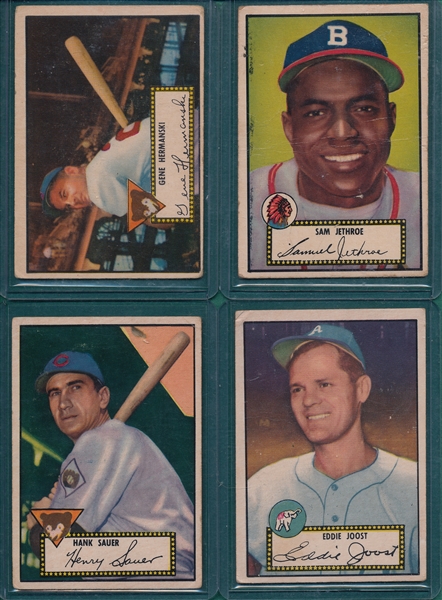 1952 Topps Lot of (16) W/ Sauer