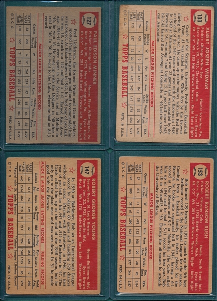 1952 Topps Lot of (17) W/ Jensen