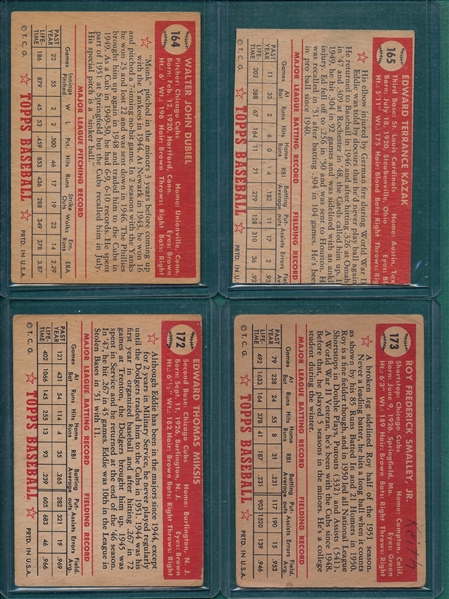 1952 Topps Lot of (17) W/ Hopp