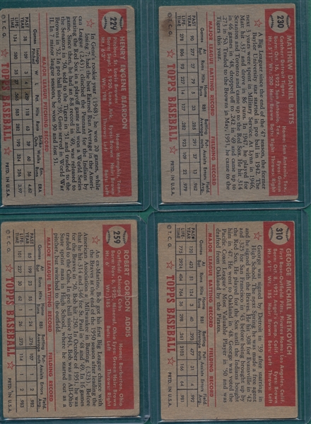 1952 Topps Lot of (17) W/ Hopp