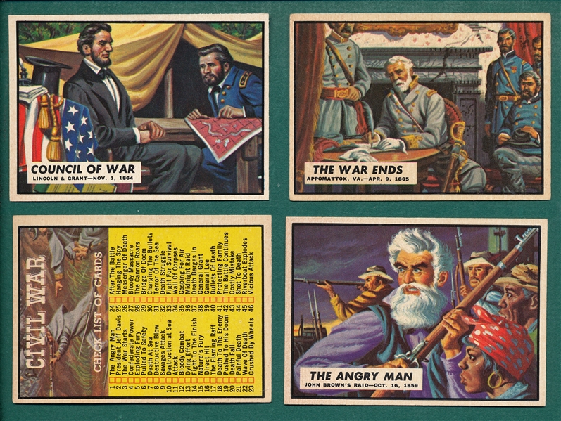 1962 Topps Civil War Complete Set (88)