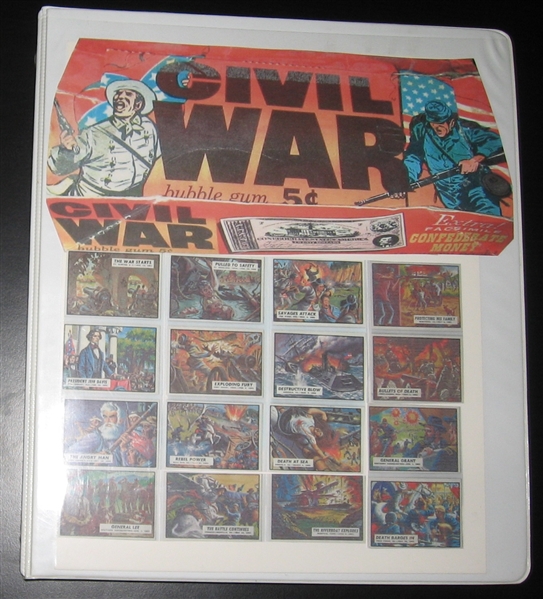 1962 Topps Civil War Complete Set (88)