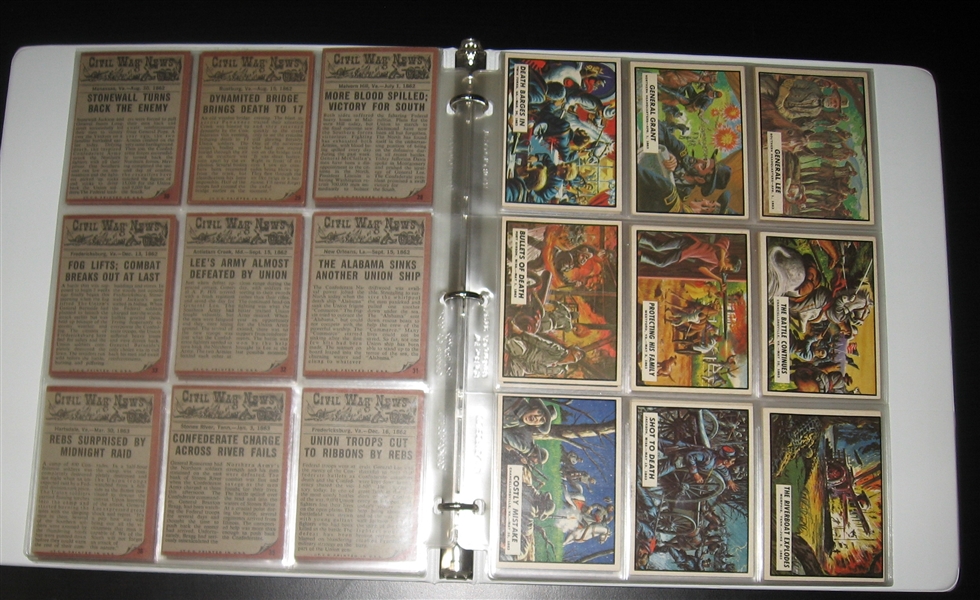 1962 Topps Civil War Complete Set (88)