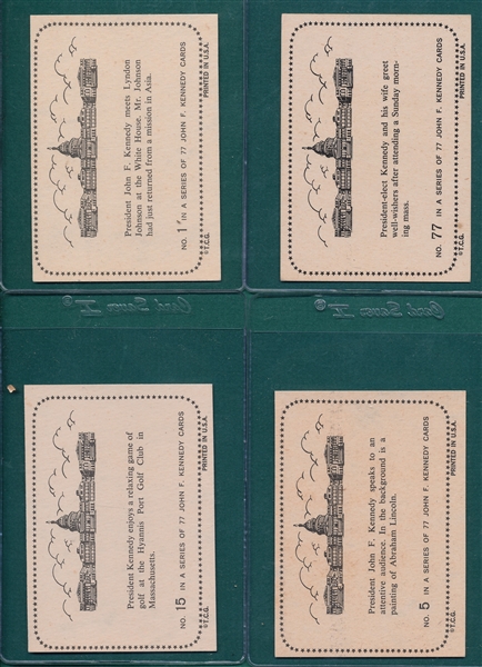 1964 Topps John F. Kennedy Complete Set (77)