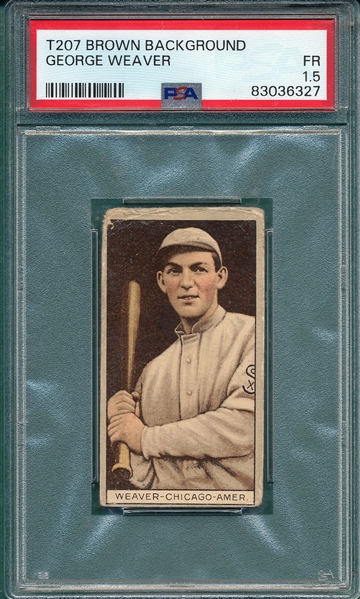 1912 T207 Weaver Broad Leaf Cigarettes PSA 1.5