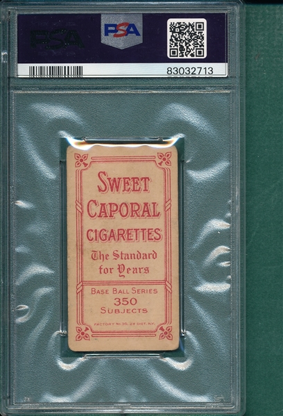 1909-1911 T206 Baker Sweet Caporal Cigarettes PSA 2 