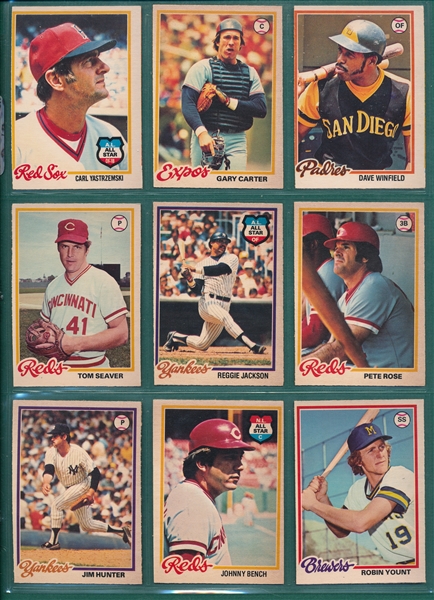1978 OPC Complete Set (242) W/ Murray, Rookie, PSA 5