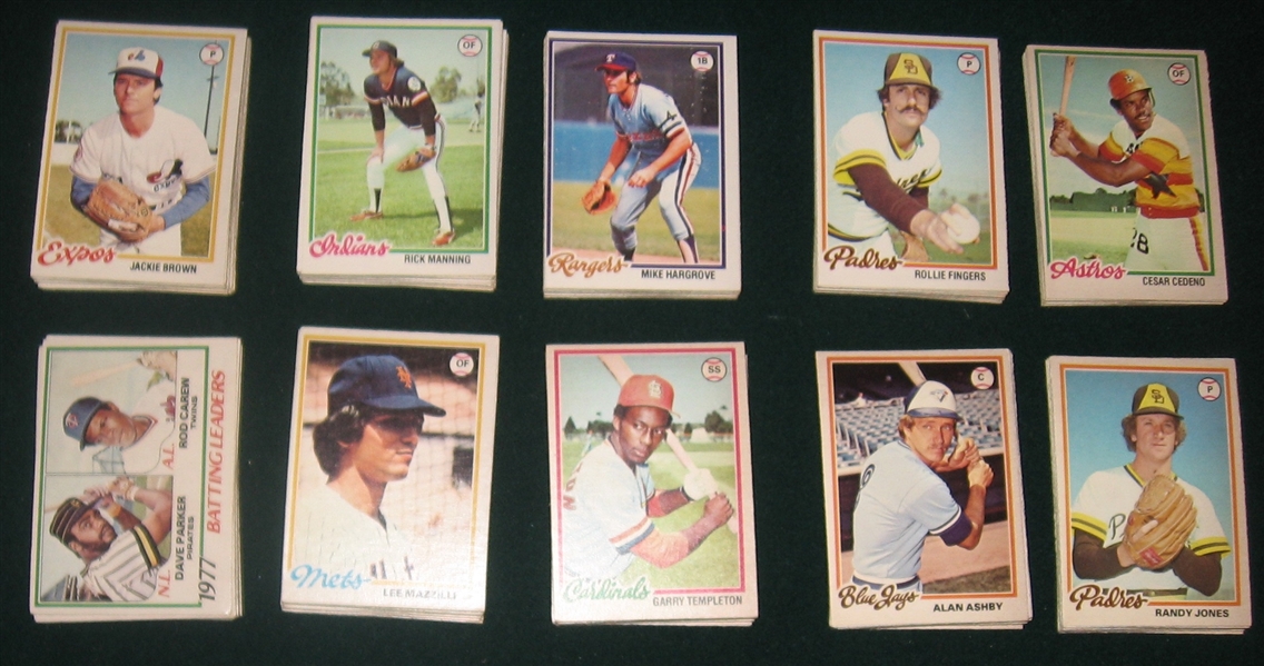 1978 OPC Complete Set (242) W/ Murray, Rookie, PSA 5