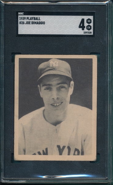 1939 Play Ball #26 Joe DiMaggio SGC 4