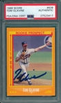 1988 Score #638 Tom Glavine PSA/DNA Authentic *Autographed*