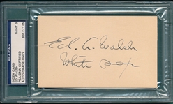 Cut Autograph Ed Walsh PSA/DNA 9 