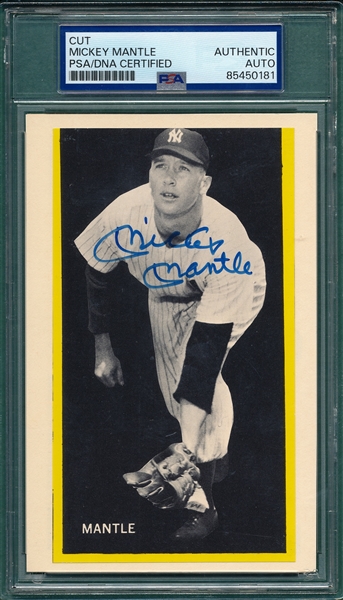 Mickey Mantle Cut Signature PSA/DNA Authentic