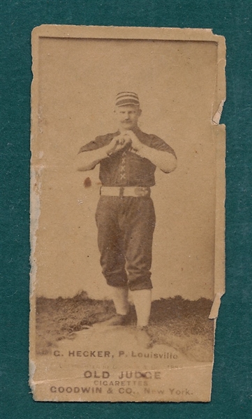 1887 N172 220-5 Guy Hecker Old Judge Cigarettes