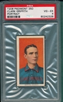 1909-1911 T206 Griffith, Portrait, Piedmont Cigarettes PSA 4
