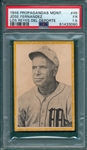 1946 Propagandas Montiel Los Reyes del Deporte, #45 Jose Fernandez PSA 1.5