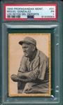 1946 Propagandas Montiel Los Reyes del Deporte, #31 Miguel Gonzalez PSA 1