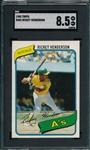 1980 Topps #482 Rickey Henderson SGC 8.5