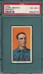 1909-1911 T206 Griffith, Portrait, Piedmont Cigarettes. PSA 4