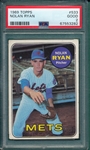1969 Topps #533 Nolan Ryan PSA 2
