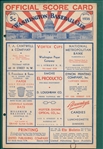 1936-58 Score Card Lot of (9)