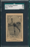 1922 V61-2 Tom Zachary Nielsons Chocolate SGC 20 
