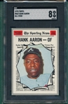 1970 Topps #462 Hank Aaron, AS, SGC 8