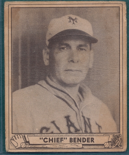 1940 Play Ball #172 Chief Bender