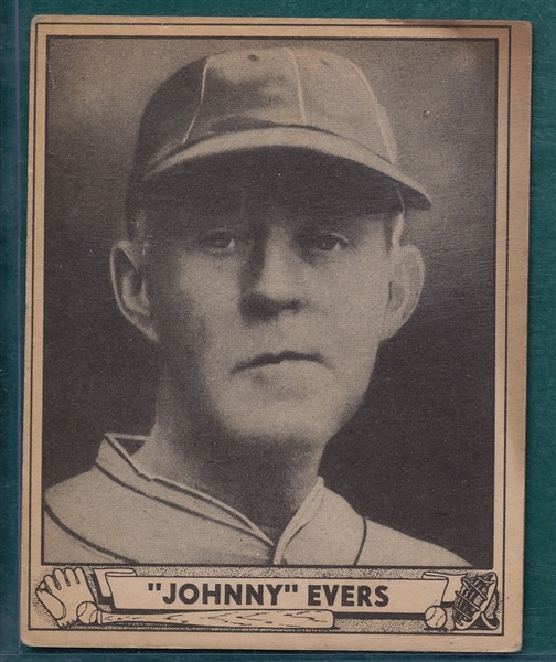 1940 Play Ball #174 Johnny Evers