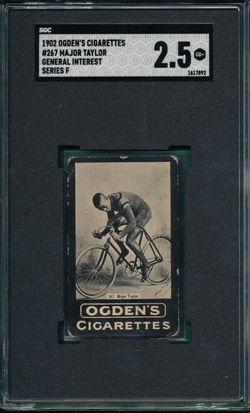 1902 Ogdens #267 Major Taylor SGGC 2.5