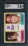 1974 Topps #331 Fisk/Bench, AS, SGC 7.5