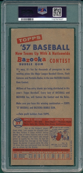 1957 Topps Salesman Sample W/ Elston Howard PSA Authentic