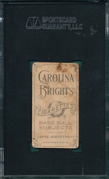1909-1911 T206 Jap Barbeau Carolina Brights Cigarettes, SGC Authentic