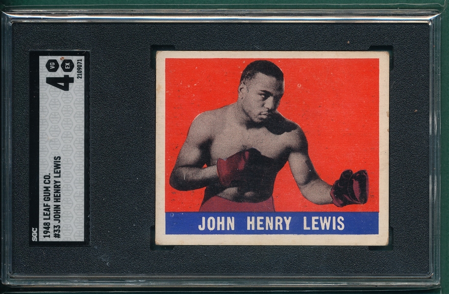 1948 Leaf Boxers #33 John Henry Lewis SGC 4