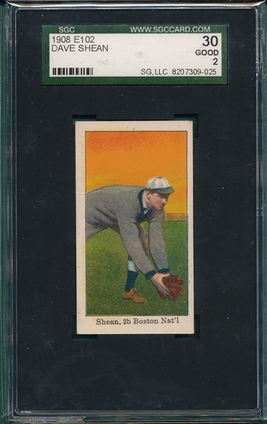 1908 E102 Dave Shean SGC 30