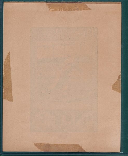 1918 Play Ball Notebook Cover W/ Babe Ruth